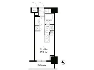 パークルージュ赤坂檜町【7階】の間取り