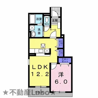 徳島県板野郡藍住町徳命字名田【アパート】の間取り