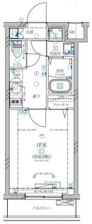 ディアレイシャス等々力【3階】の間取り