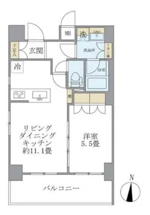 東京都墨田区両国3【マンション】の間取り
