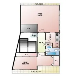池尻大橋グリーンランドビル【4階】の間取り