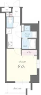 レヨン・エテルネル【2階】の間取り