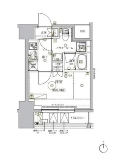 RELUXIA品川西大井【2階】の間取り