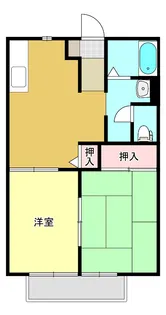 S.フラット A【1階】の間取り