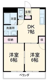 サンライズみつはし【3階】の間取り