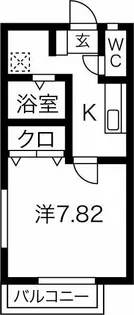 メゾンフルール【1階】の間取り
