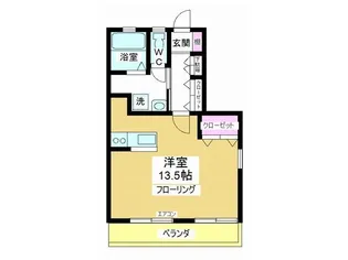 アヴィル旭町【1階】の間取り
