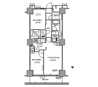 Park Axis豊洲(パークアクシス豊洲)【16階】の間取り