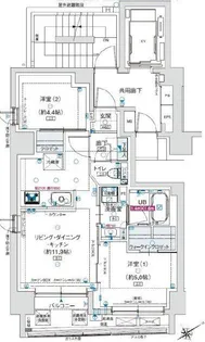 アルティザ東銀座【4階】の間取り