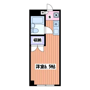 アドバンス国立【2階】の間取り