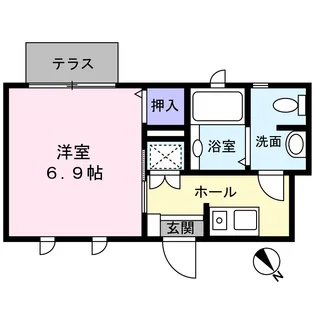 ル・シエル【1階】の間取り