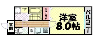 サニーレジデンス吉野【1階】の間取り