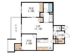 L’s Plus 豊玉南【4階】の間取り