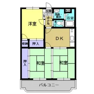サンハイツ東A棟【3階】の間取り