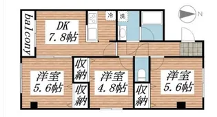 水原マンションIII【3階】の間取り