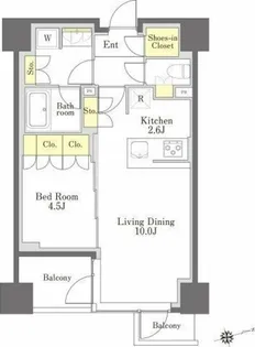 びゅうリエットグラン新宿戸山【5階】の間取り