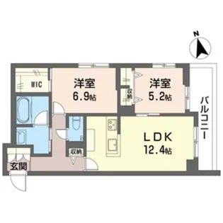 カーサレジオ戸塚【1階】の間取り
