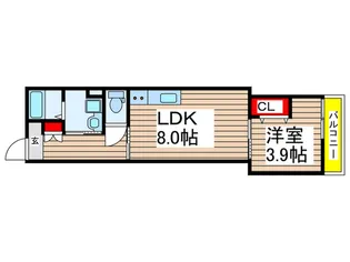 ペルル穴川【3階】の間取り