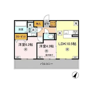 カーサフェリーチェ(清水新地)【1階】の間取り