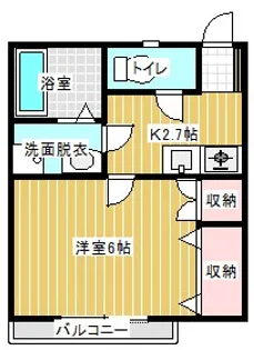 フレーシアフロール松ヶ丘【1階】の間取り