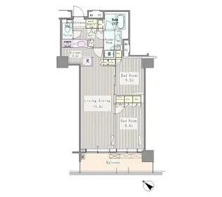 ユニゾンタワー【29階】の間取り