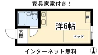 カレッジアンハウス玄琢【3階】の間取り