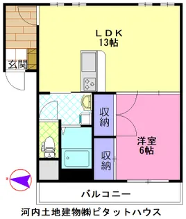 ハーネス戸祭【3階】の間取り