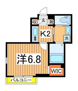 サニーフラット B【2階】の間取り