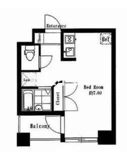 シンシア銀座EAST【7階】の間取り