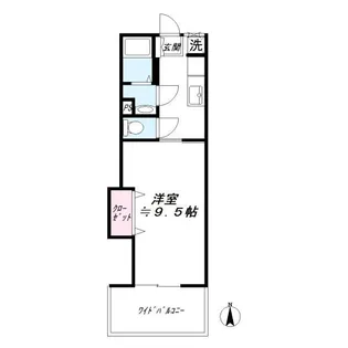 サニーハイツ【1階】の間取り