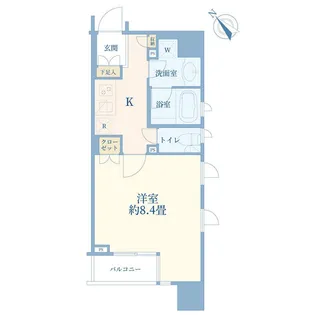 クオリア銀座三丁目【8階】の間取り