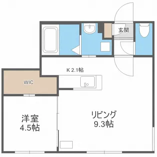リヒトラーレ円山【4階】の間取り