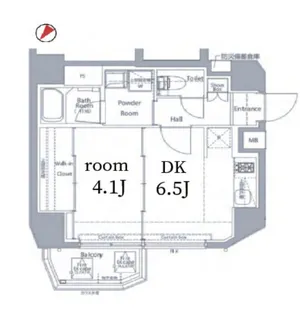 Log初台【6階】の間取り