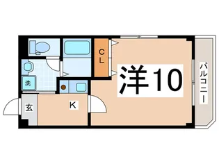 プルメリアコ-ト【2階】の間取り