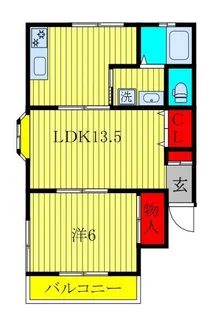 沖ノ根ニューハイツIII【2階】の間取り