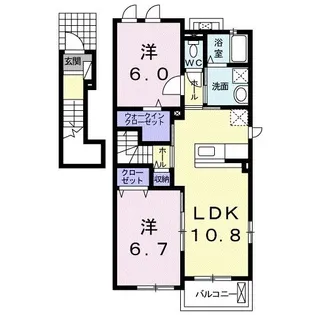 ルミエール【2階】の間取り