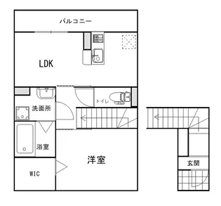 セリシエール陣内【2階】の間取り