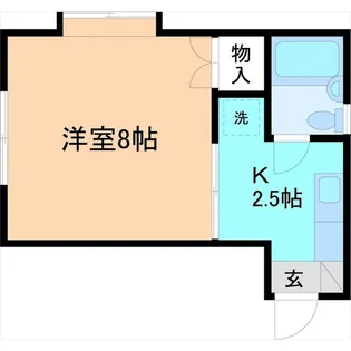 ハイツラピーン【1階】の間取り
