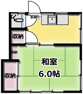 希望荘【2階】の間取り