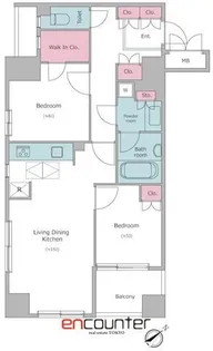 レジディア文京千石II【4階】の間取り