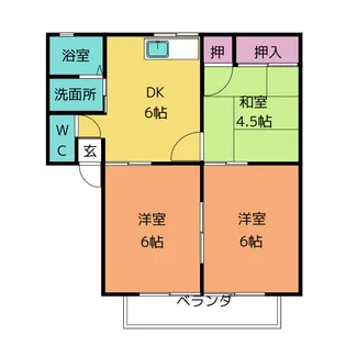 ハイツ希望【2階】の間取り