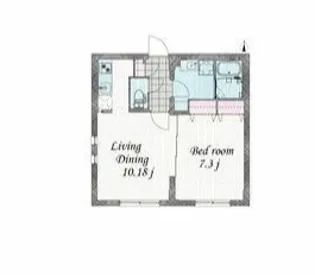 Branche代田橋【2階】の間取り