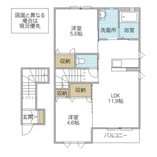 ボナール・ディアコート【2階】の間取り