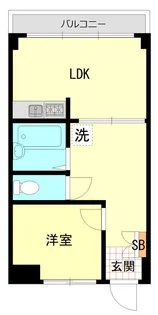 新大橋永谷マンション【11階】の間取り