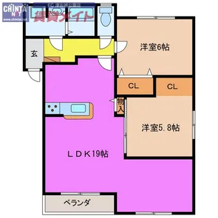 マナーコート【1階】の間取り