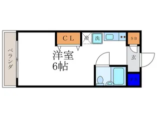 カーサドマー二【1階】の間取り