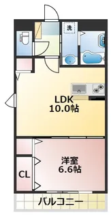 リスタジォーネ迎町【6階】の間取り