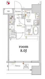 Log文京SENDAGI【5階】の間取り