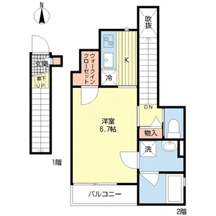 リアス三角【2階】の間取り