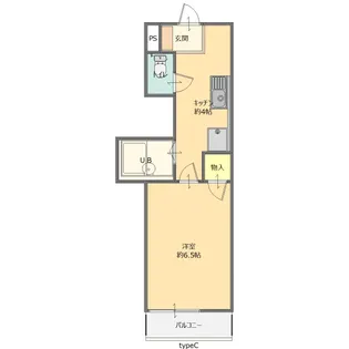 ヘラコーポI【2階】の間取り